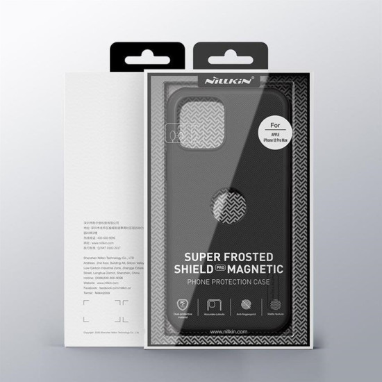 Nillkin Super Frosted Shield Case + kickstand for iPhone 12 Pro Max black
