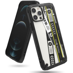Ringke Fusion X Design durable PC Case with TPU Bumper for iPhone 12 Pro / iPhone 12 black