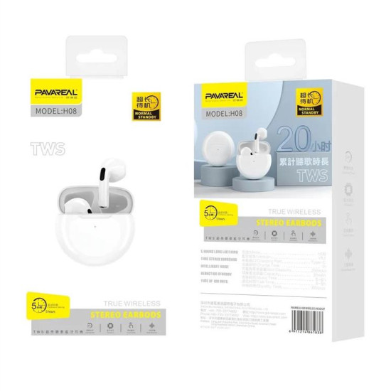 PAVAREAL True Wireless Earphones PA-H08 white