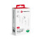 Forcell earphones stereo for Apple iPhone Lightning 8-pin NEW BOX white