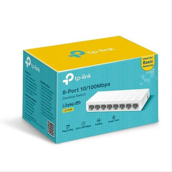 TP-LINK LS1008 8-PORT 10/100 DESKTOP SWITCH PL