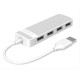 ORICO USB hub FL02, 4x USB ports, λευκό
