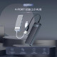 ORICO USB hub FL02, 4x USB ports, λευκό