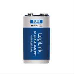 Battery 9V Alkaline Logilink 6LR61