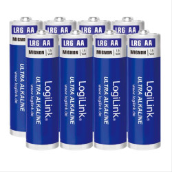 Battery AA Alkaline Logilink LR6F8 8pcs