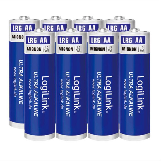 Battery AA Alkaline Logilink LR6F8 8pcs