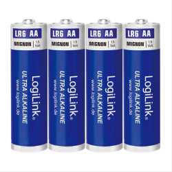 Battery AA Alkaline Logilink LR6B4 4pcs