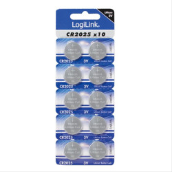 Battery Lithium Logilink CR2025 10pcs