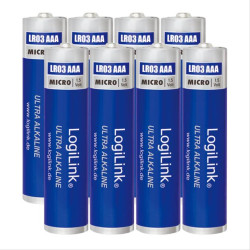 Battery AAA Alkaline Logilink LR03F8 8pcs Battery AAA Alkaline Logilink LR03F8 8pcs