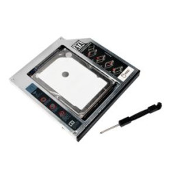 Drive Slot 2nd SATA HDD Caddy for a 12.7 mm high CD/DVD/Blue-ray LogiLink AD0016