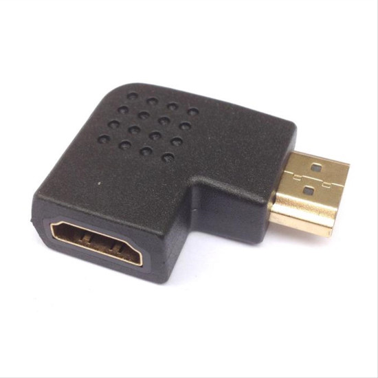 HDMI adapter M/F 90 degree Aculine AD-030