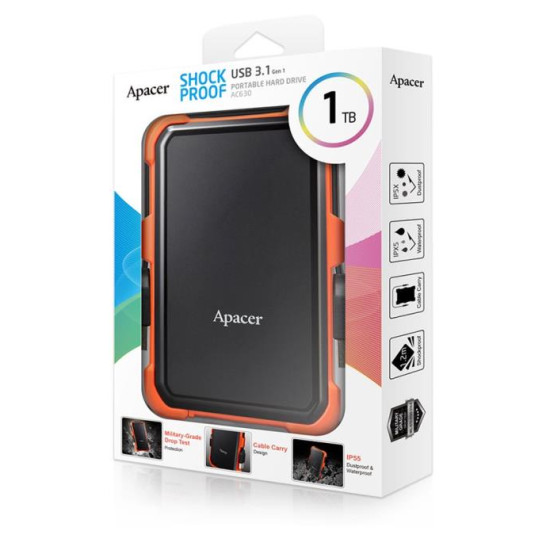 USB 3.1 External HDD 2.5' Apacer AC630 1T