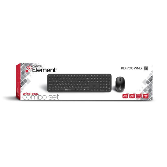 Keyboard & Mouse Wireless Element KB-700WMS