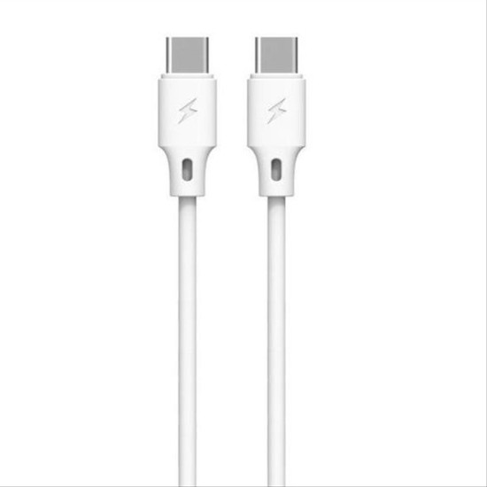 Charging Cable WK TYPE-C/TYPE-C White 1m Full Speed WDC-106 3A