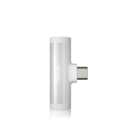 Adaptor TYPE C 2in1 3.5mm & Type C WK WDC-094a White