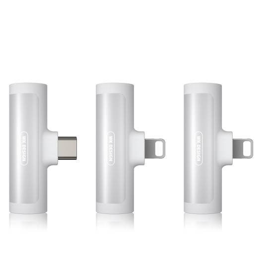 Adaptor TYPE C 2in1 3.5mm & Type C WK WDC-094a White