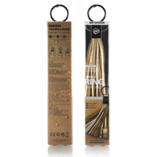 Tassels Ring Cable WK Micro WDC-011 White 2.1A