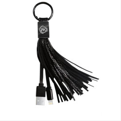 Tassels Ring Cable WK Micro WDC-011 Black 2.1A Tassels Ring Cable WK Micro WDC-011 Black 2.1A