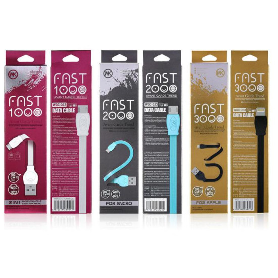 Charging Cable WK i6 Blue 3m Fast WDC-023 2.4A