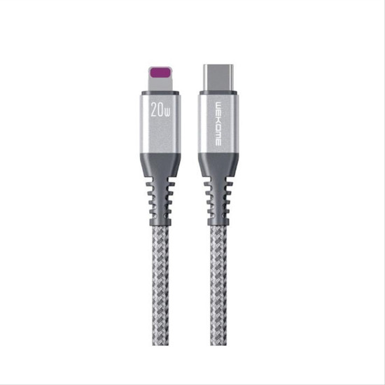 Charging Cable WK 20W PD TYPE-C/i6 Raython Silver 1m WDC-171 6A