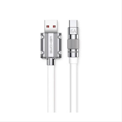 Charging Cable WK TYPE-C White 1m WDC-186 6A