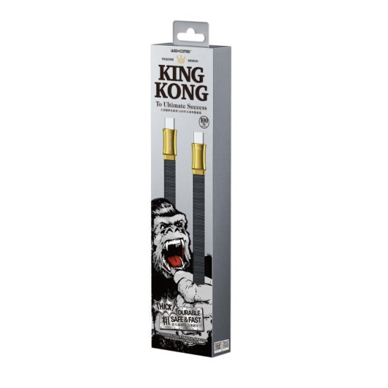 Charging Cable WK 100W TYPE-C/TYPE-C Black 1,2m WDC-148 5A