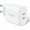 Charger UGREEN CD243 40W Dual PD White 10343