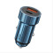 Car Charger WK 18W PD+USB QC3.0 Blue WP-C28