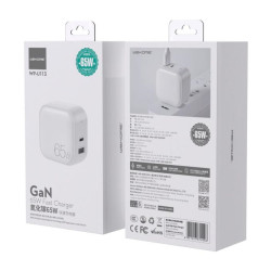 Charger GaN WK 65W PD+QC3.0 White WP-U113
