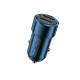 Car Charger WK 12W Dual USB 2.4A Blue WP-C25