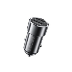 Car Charger WK 12W Dual USB 2.4A Silver WP-C25
