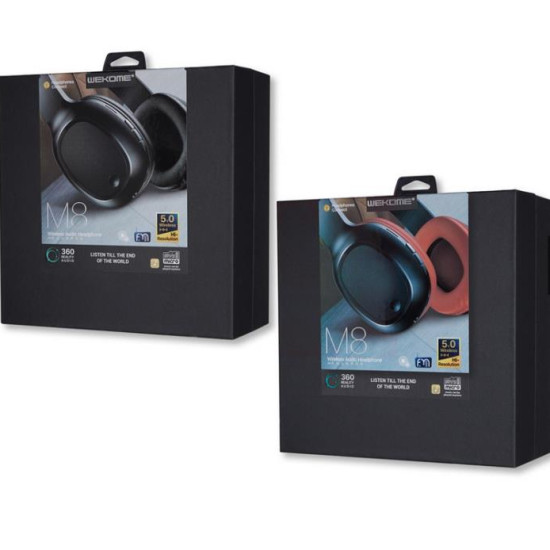 Headphones BT WK M8 Black Headphones BT WK M8 Black