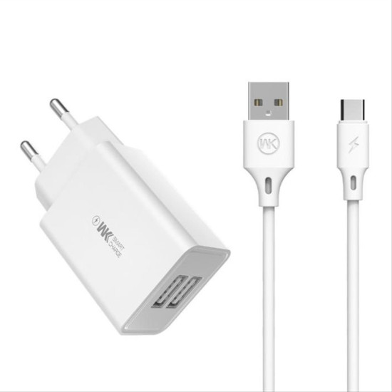 Charger WK WP-U56 Combo+ Type C Cable Charger WK WP-U56 Combo+ Type C Cable