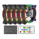 Case Cooler 12cm RGB-Fan x5 kit Alseye HALO 4.0 Case Cooler 12cm RGB-Fan x5 kit Alseye HALO 4.0