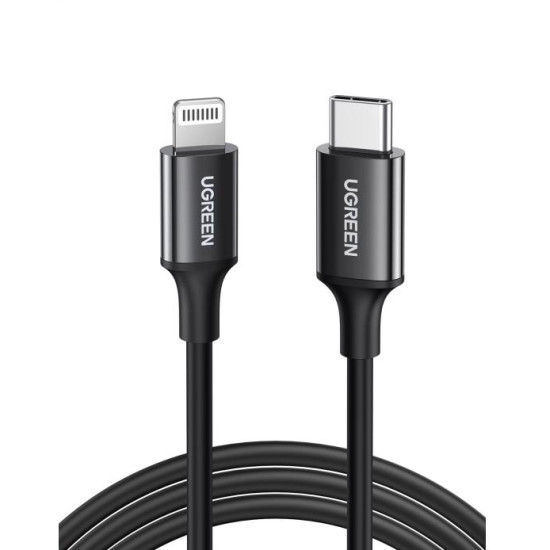 Charging Cable MFI UGREEN US171 18W PD TYPE-C/i6 Black 1m 60751 3A