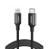 Charging Cable MFI UGREEN US171 18W PD TYPE-C/i6 Black 1m 60751 3A
