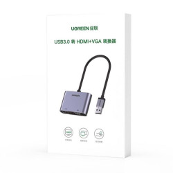 USB 3.0 to HDMI+VGA UGREEN CM449 20518