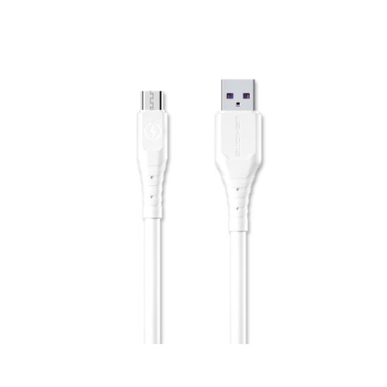 Charging Cable WK Micro Wargod White 3m WDC-152 6A
