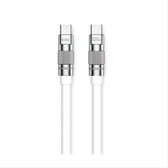 Charging Cable WK 100W TYPE-C/TYPE-C White 1m WDC-188 6A