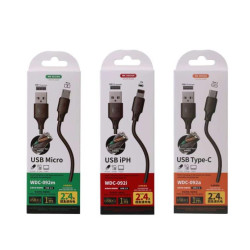 Charging Cable WK i6 Black 1m Full Speed Pro WDC-092 2.4A Charging Cable WK i6 Black 1m Full Speed Pro WDC-092 2.4A