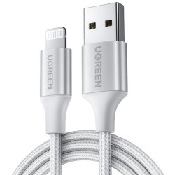 Charging Cable MFI UGREEN US199 i6 Silver 1m 60161 2.4A Charging Cable MFI UGREEN US199 i6 Silver 1m 60161 2.4A
