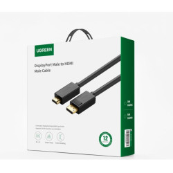 DP to HDMI 1m UGREEN DP101 Black 10238 DP to HDMI 1m UGREEN DP101 Black 10238