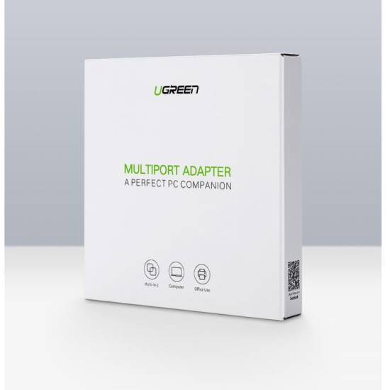 Hub USB 3.0 with Gigabit Adapter UGREEN Black 20265