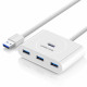 Hub USB 3.0 UGREEN CR113 White 20283