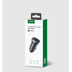 Car Charger UGREEN CD130 24W PD+USB QC3.0 Silver 30780