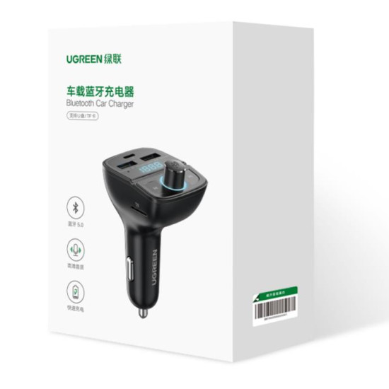 FM Transmitter Bluetooth and Car Charger UGREEN CD229 80910