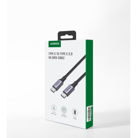 Charging Cable UGREEN US316 TYPE-C/TYPE-C Black 2m 70429 5A