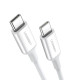 Charging Cable UGREEN US264 TYPE-C/TYPE-C  White 2m 60520 3A