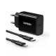Charger UGREEN PD CD137 Combo+Type C/i6 Cable Black 50799