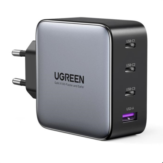 Charger GaN UGREEN CD226 100W PDx3+QC4.0 Grey 40747